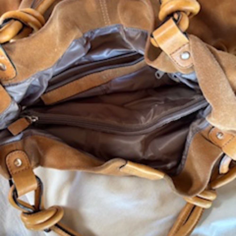 Sequoia camel suede -leather boho bag - Picture 6 of 8